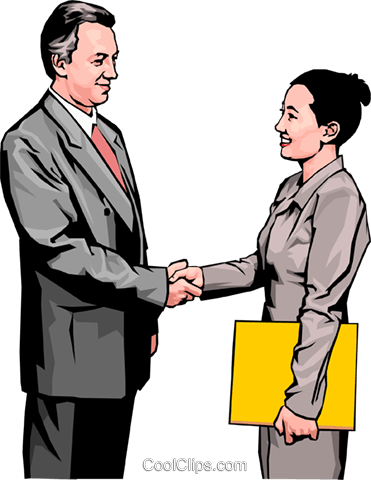 Handshake Clipart Free - People Shaking Hands Clip Art (371x480), Png Download