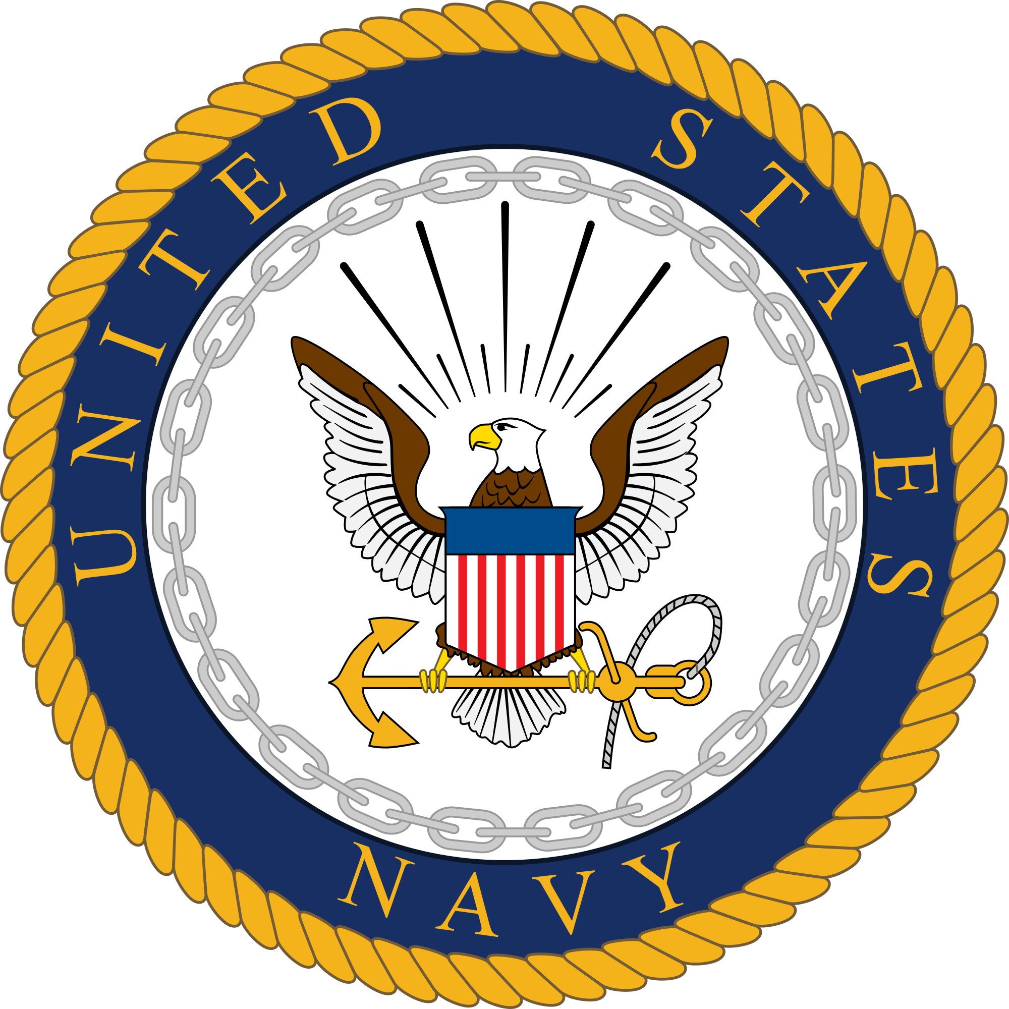 Navy Logo Png - Us Navy Logo Transparent (2000x2000), Png Download