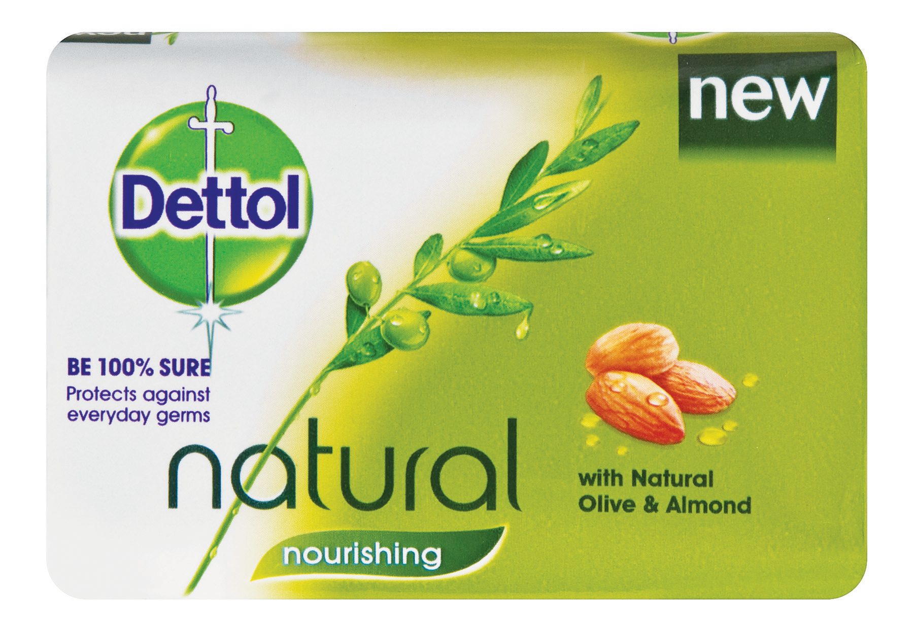 Dettol Natural Bath Soap Nourishing 175g (1801x1244), Png Download