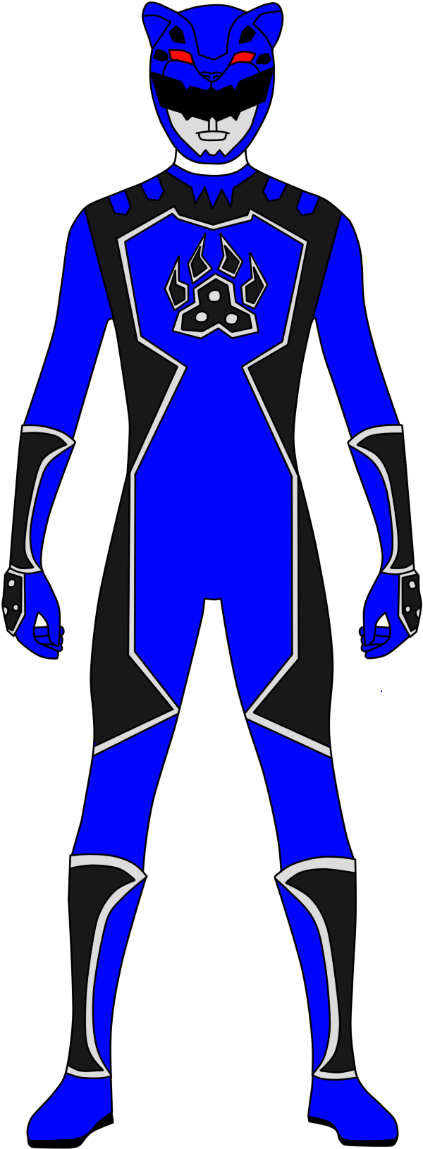 Blue Leopard - Power Rangers Shaolin Fury Cat Shaolin Morphers (1081x1645), Png Download