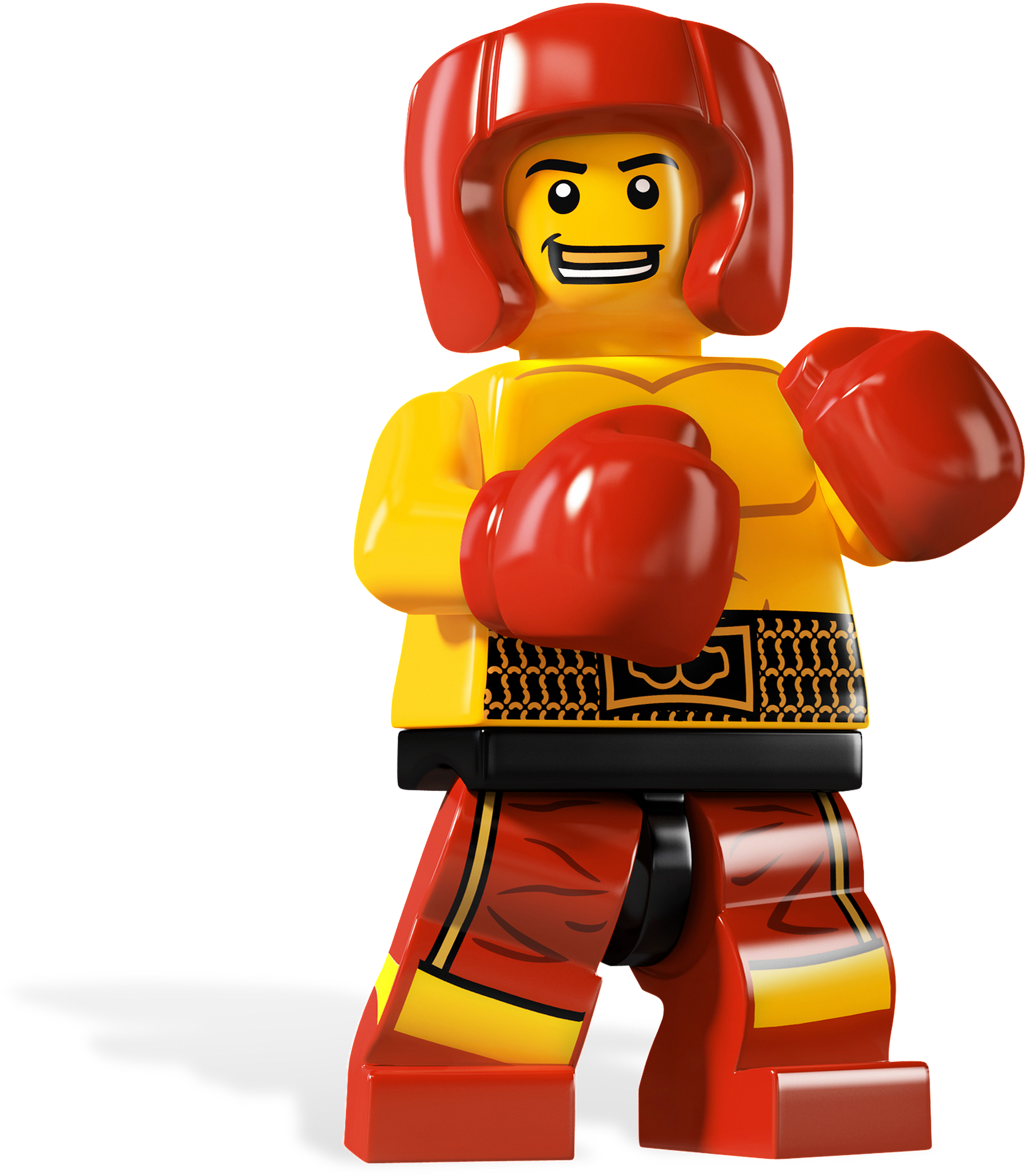 Lego Boxer Transparent Png - Lego Series 5 Mini Figure Boxer (3000x3000), Png Download
