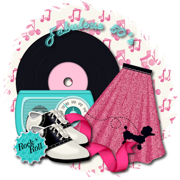 Poodle Skirt Png - 50s Poodle Skirt Png (600x600), Png Download