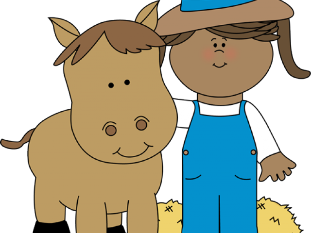 Farm Clipart Cute - Kids Clipart Farmer (640x480), Png Download