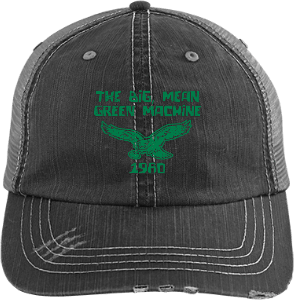 Distressed Bitcoin Trucker Hat - Act Like A Lady Distressed Trucker Cap (1024x1024), Png Download