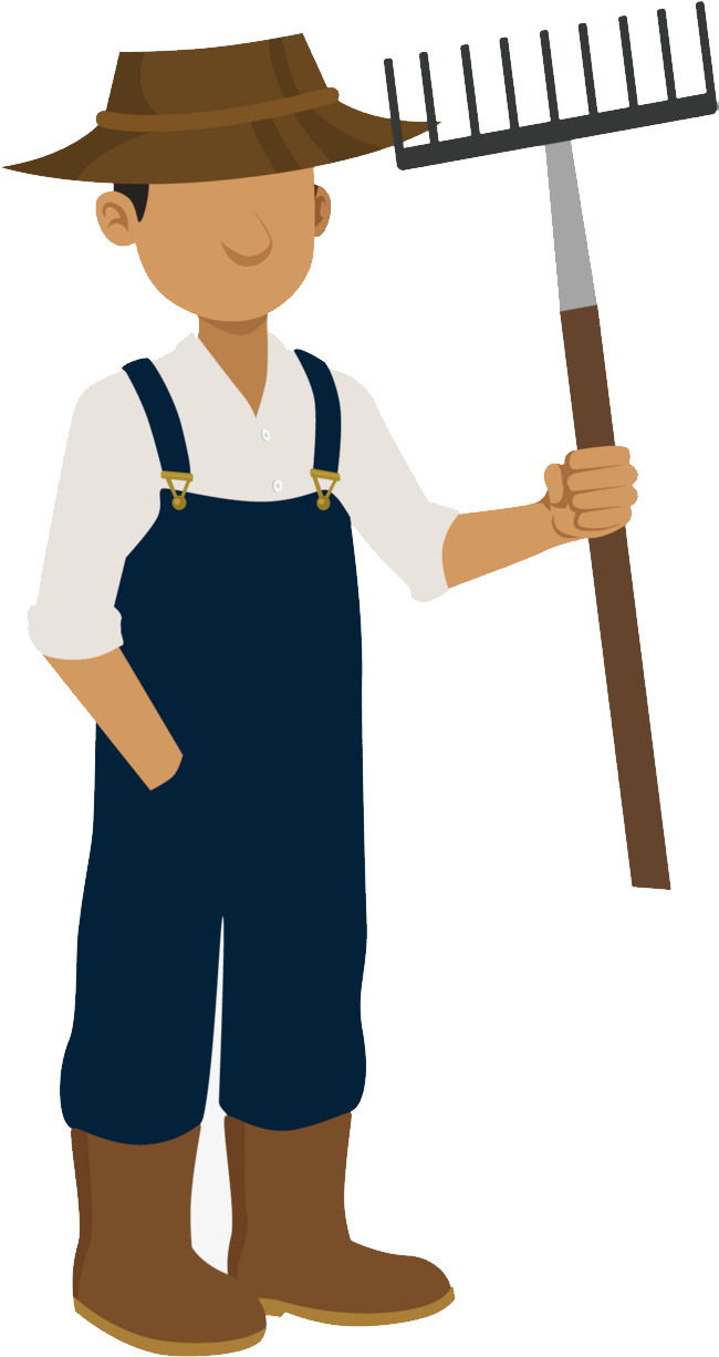 Free Png Farmer Png Images Transparent - Transparent Background Farmer Clipart (480x906), Png Download