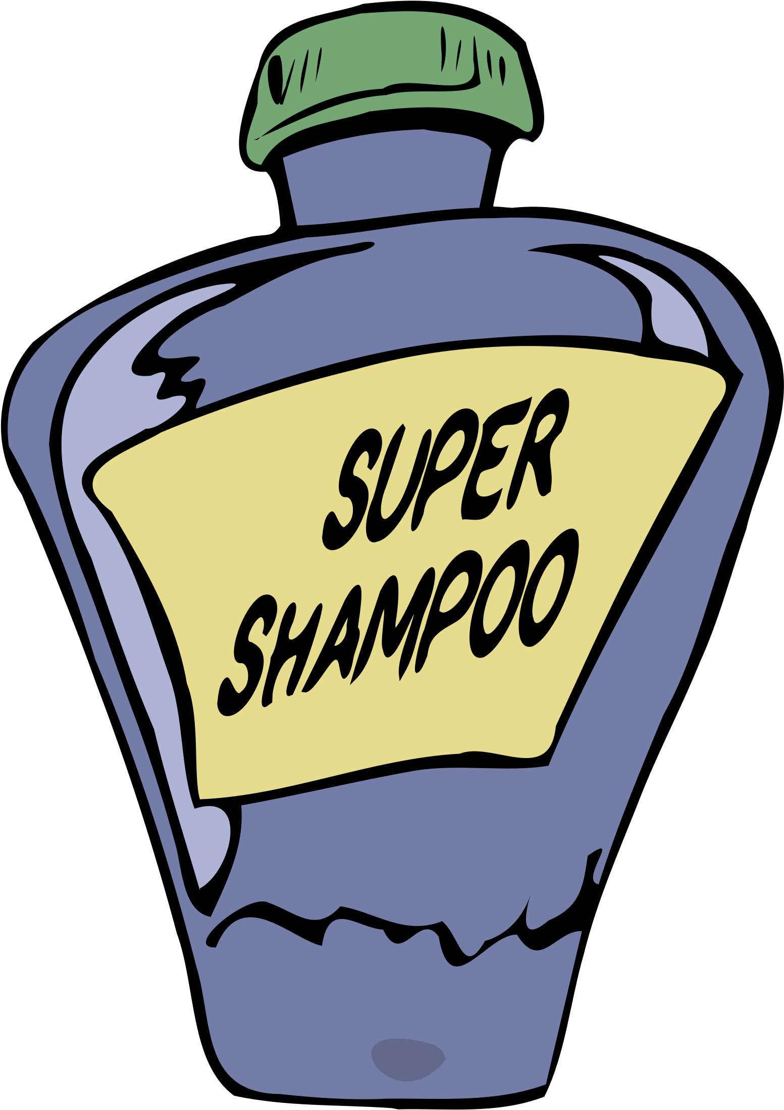 Bottle Big Image Png - Perfume Bottle Clip Art (1691x2400), Png Download