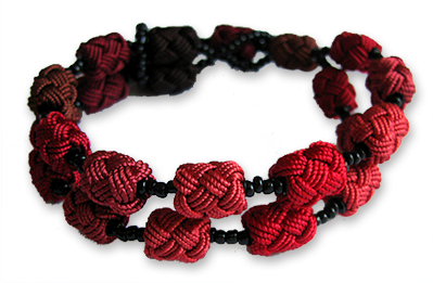 Textile Beads Small - Bracelet (425x340), Png Download