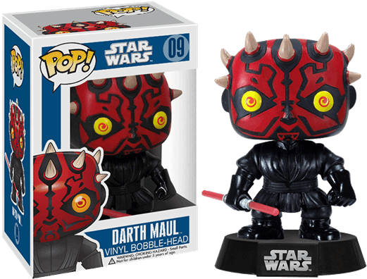 Funko Pop Star Wars Darth Maul (600x600), Png Download