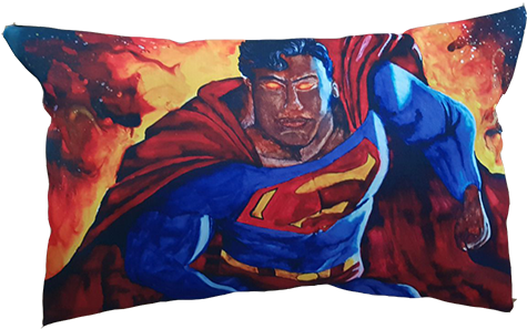 Superman Pillow - Cushion (500x307), Png Download