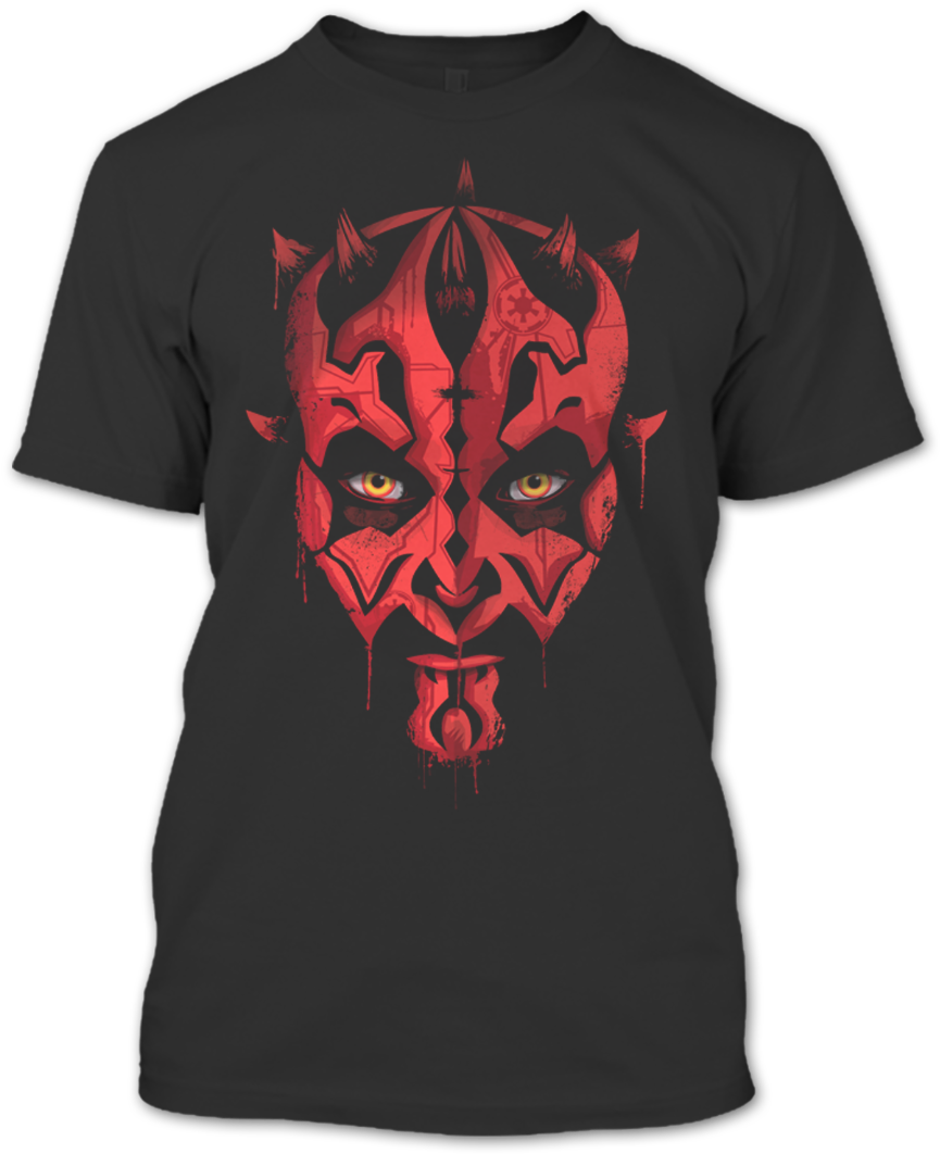A Black T-shirt With The Shopify Logo - Star Wars Merry Christmas T Shirt (1080x1080), Png Download