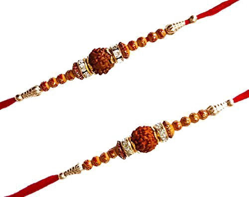 Rudraksha Beads Rakhi Png Image - Portable Network Graphics (500x396), Png Download