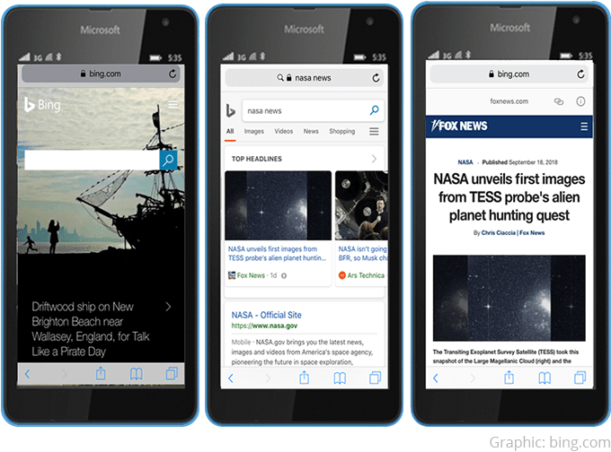 Amp Results In Bing Search - Bing (880x550), Png Download