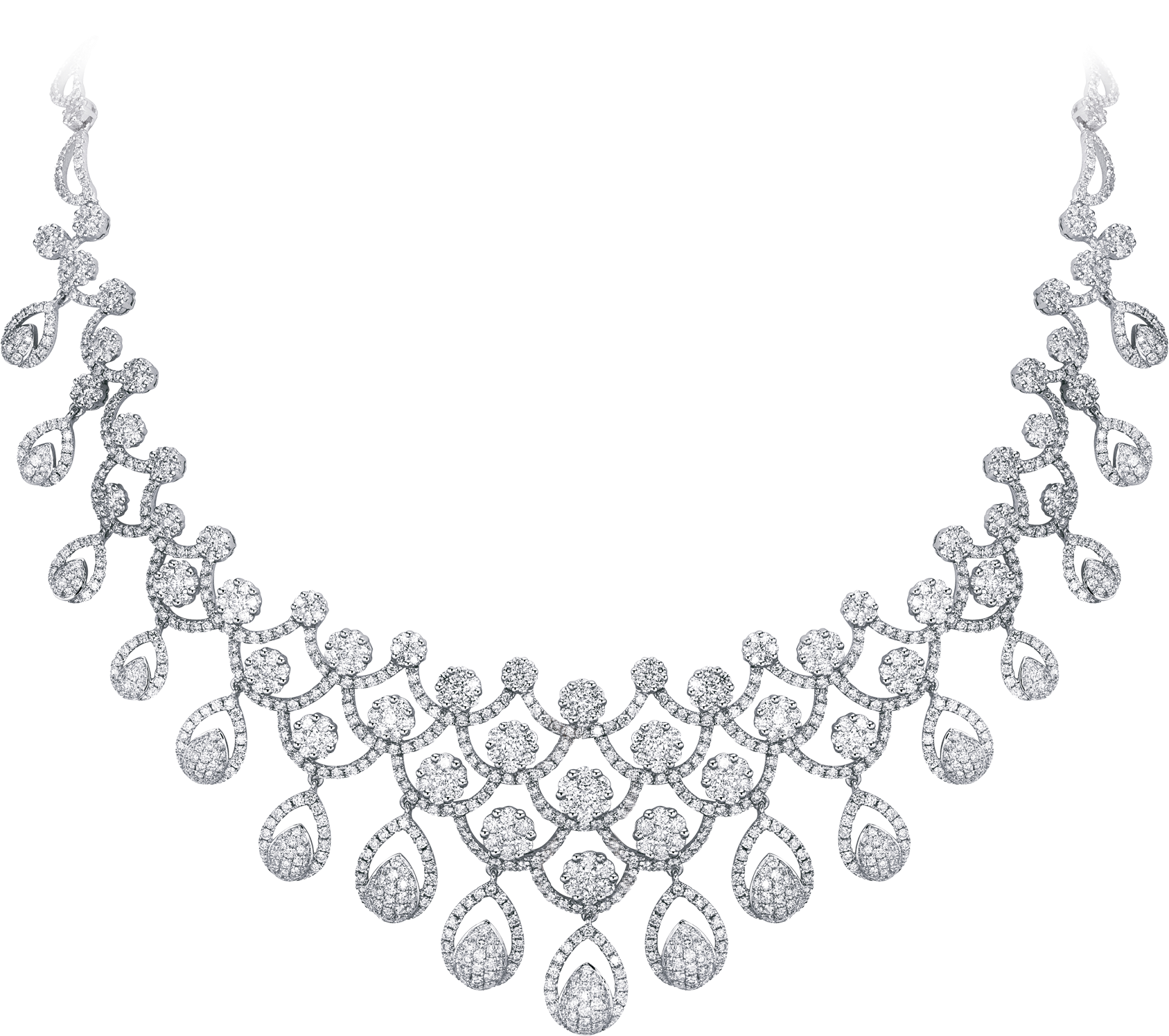 28 Collection Of Necklace Drawing Png - Cubic Zirconia (1791x1658), Png Download