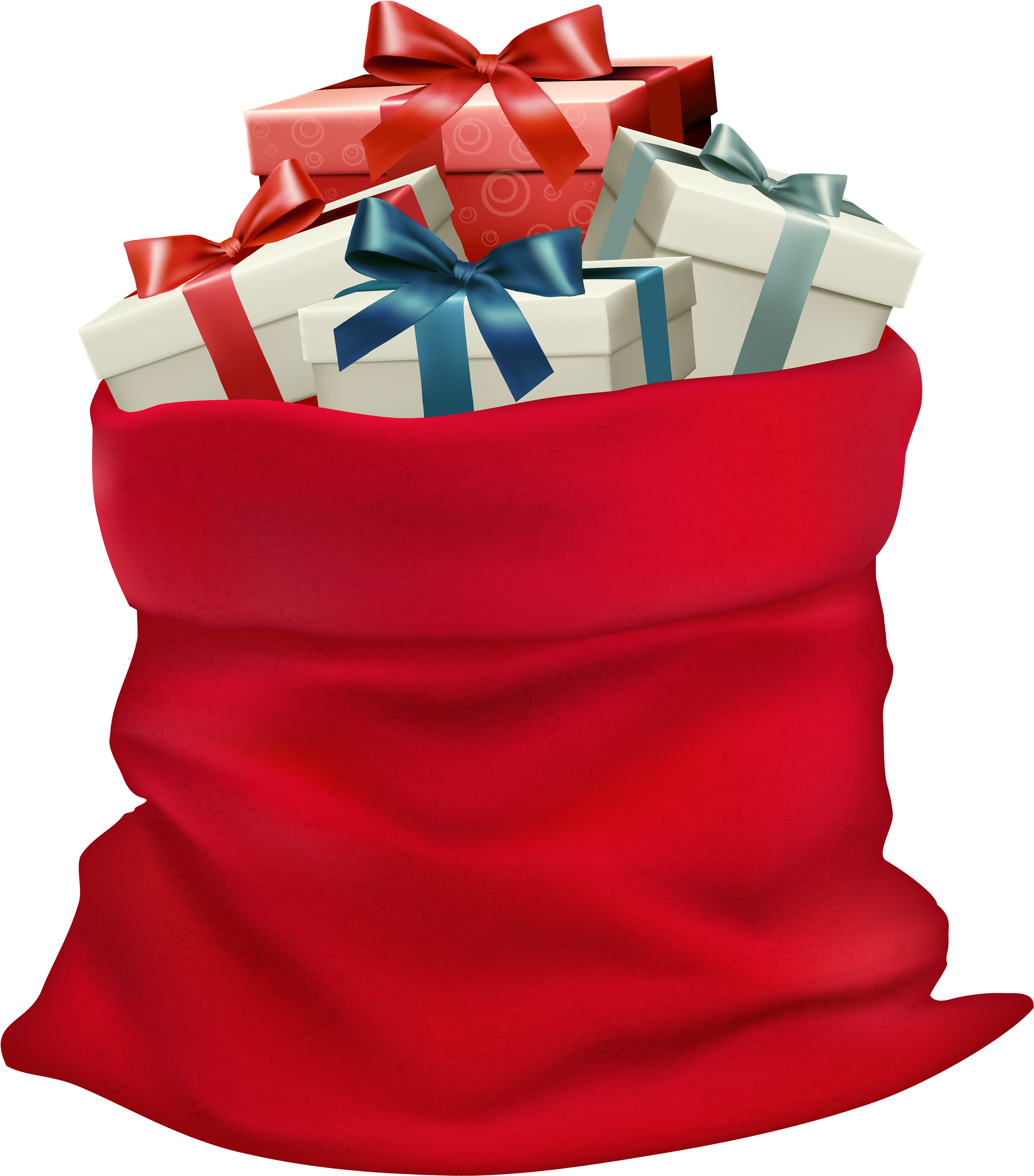 Christmas Sack With Gifts Png Clip Art Image - Christmas Toys Png (3497x4000), Png Download