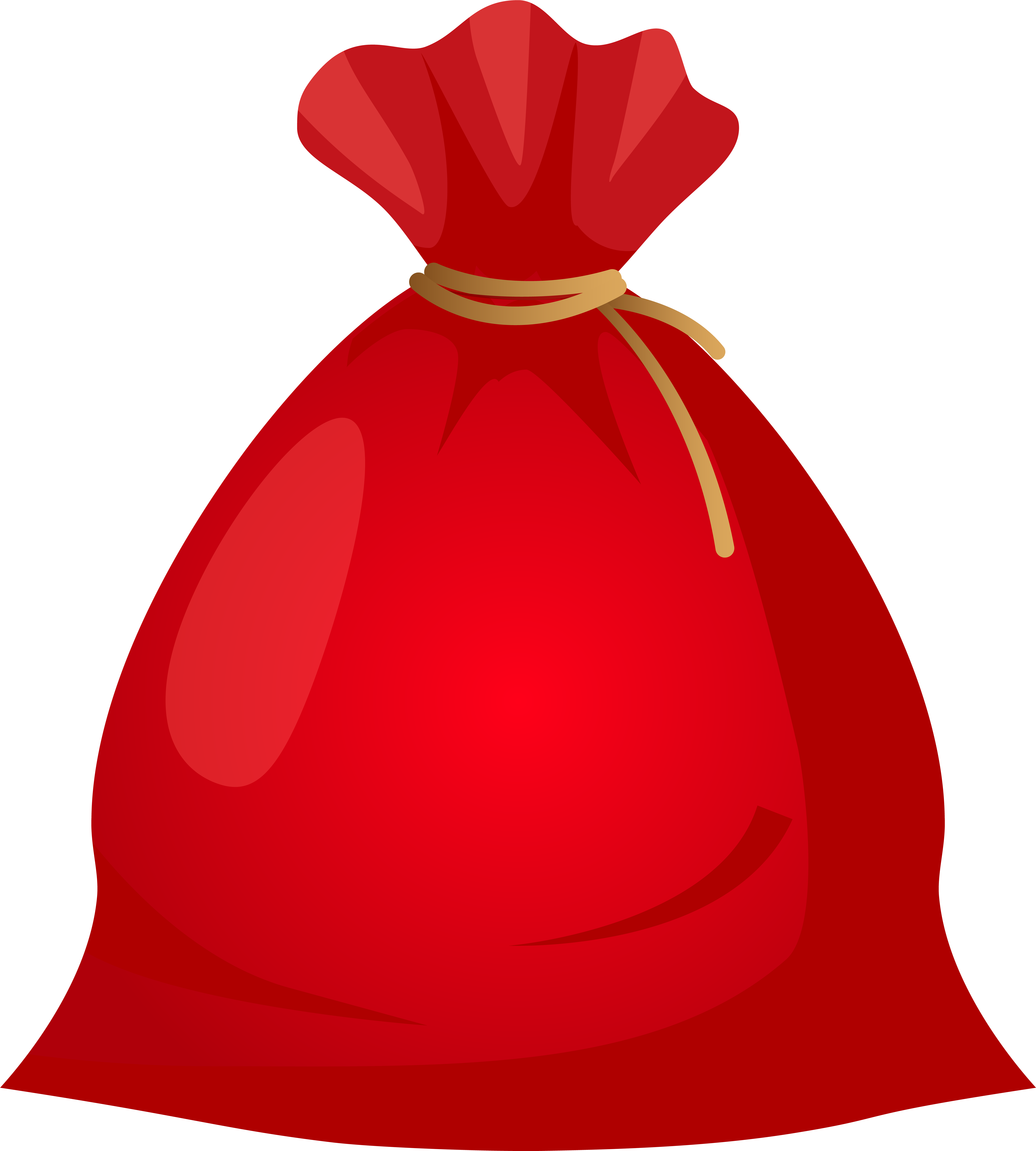 Santa Claus Christmas Gift Clip Art (7202x8000), Png Download