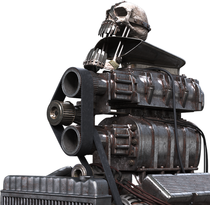 Mad Max V8engine-engine - Mad Max Game Porn (714x699), Png Download