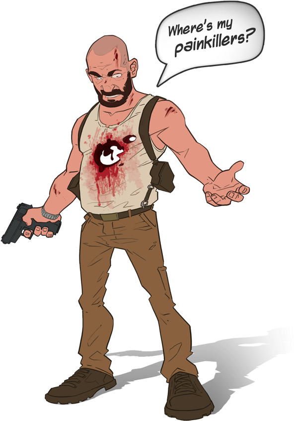 Max Payne - Max Payne 3 Drawing (652x900), Png Download
