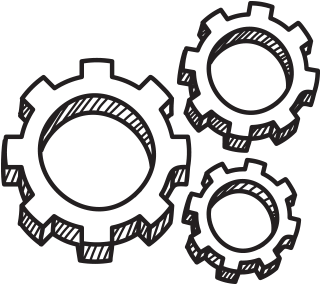 Illo-cogs - Clip Art (534x376), Png Download