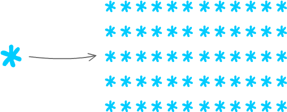 Many Snowflakes (579x224), Png Download