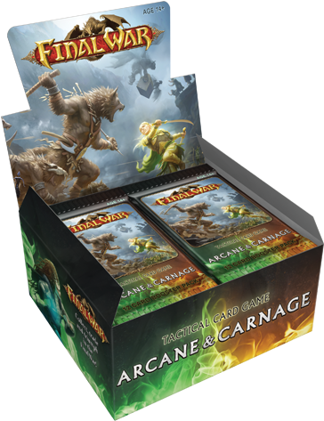 Arcane & Carnage Booster Box Final War Tcg Global - Action Figure (480x480), Png Download