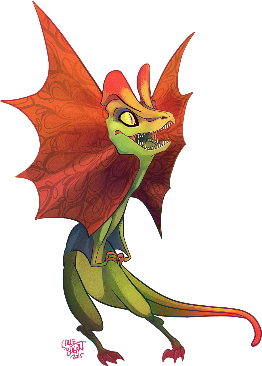 Jurassic Park Clipart Carnage - Jurassic World Dilophosaurus Eat Man (976x1374), Png Download