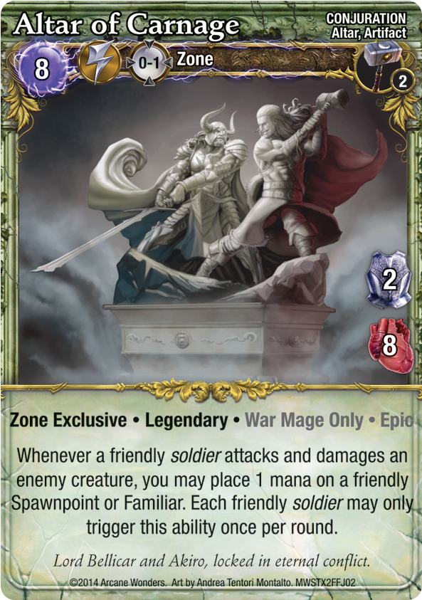 Mage Wars Altar Of Carnage (661x900), Png Download