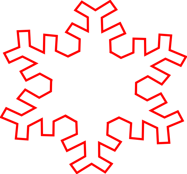 simple snowflake clipart no background