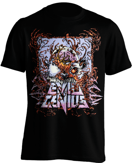 Evil Genius Logo Carnage - Make Me Get My Guitar T-shirt Instrument Musician Music (576x576), Png Download