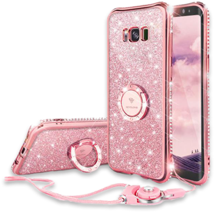 Products/225-bling Diamond Case For Samsung - Cover Para Galaxy S8 (480x480), Png Download