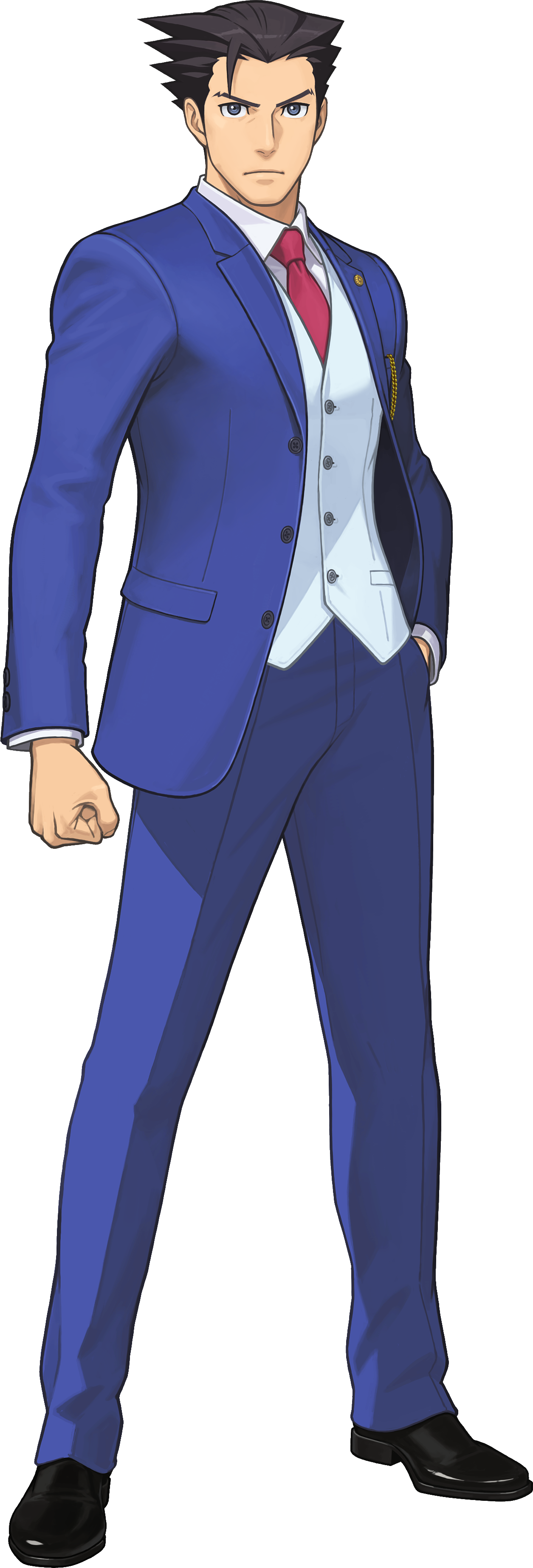 Phoenix Wright Aa6 - Ace Attorney Gyakuten Saiban Phoenix Wright Cosplay (1255x3689), Png Download