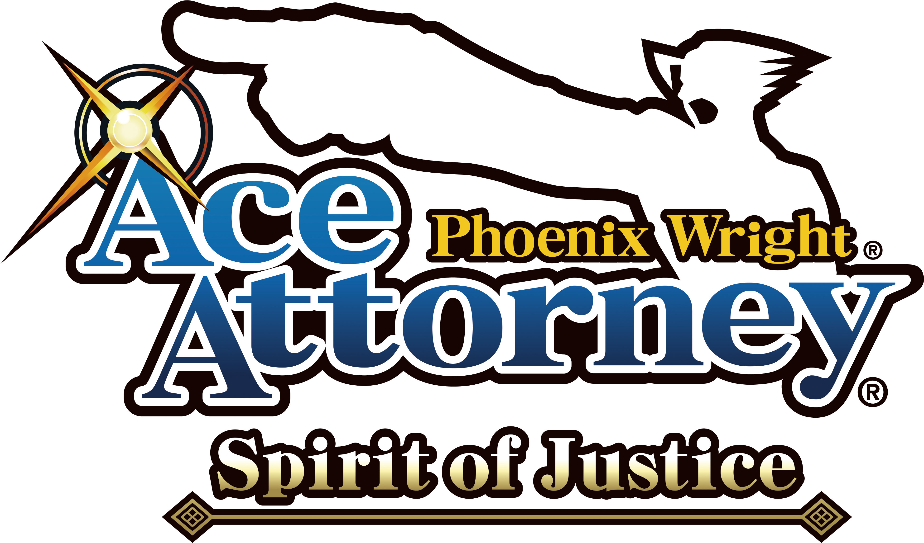 Ace Attorney Spirit Of Justice Launches In September, - Phoenix Wright Ace Attorney Spirit Of Justice Logo (4000x2500), Png Download