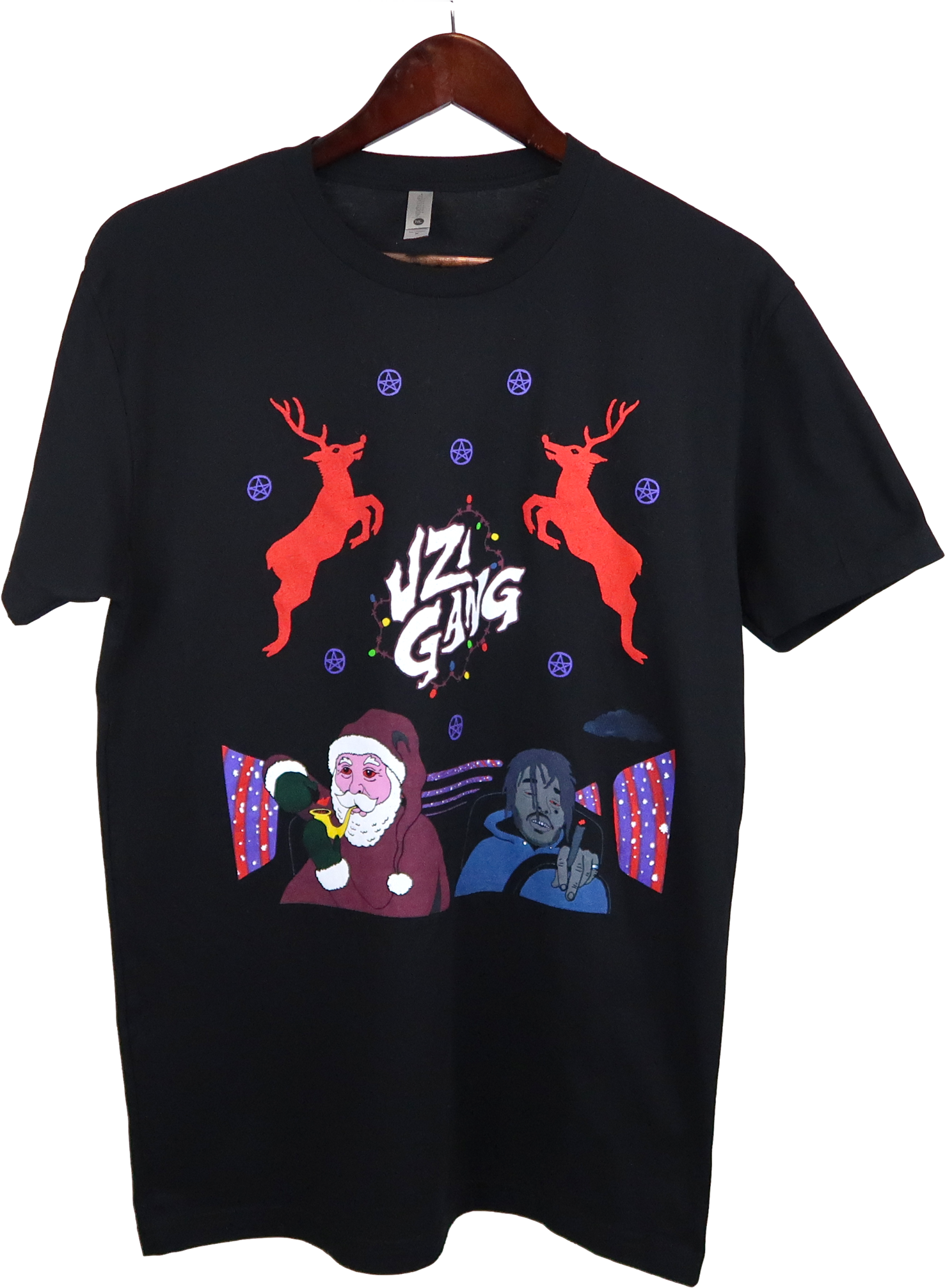 Lil Uzi Vert Christmas T-shirt - Cartoon (1623x2048), Png Download