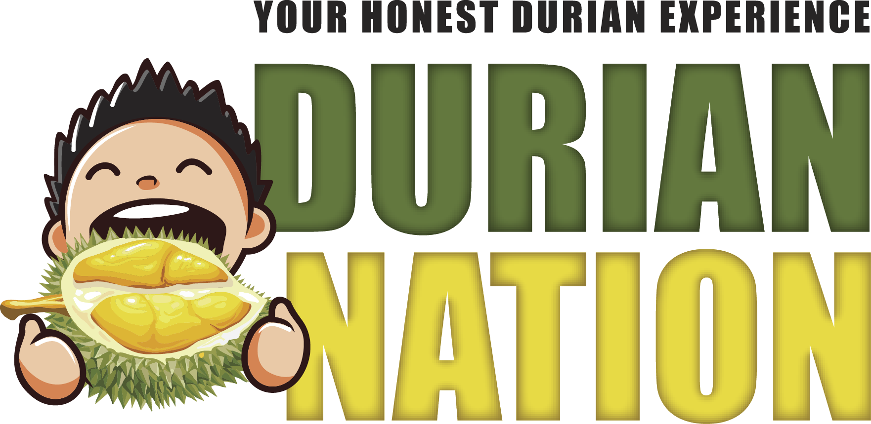 Durian Nation Durian Nation - Cartoon (1762x859), Png Download