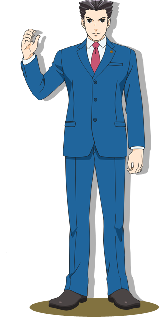 Phoenix Wright New Design (323x645), Png Download