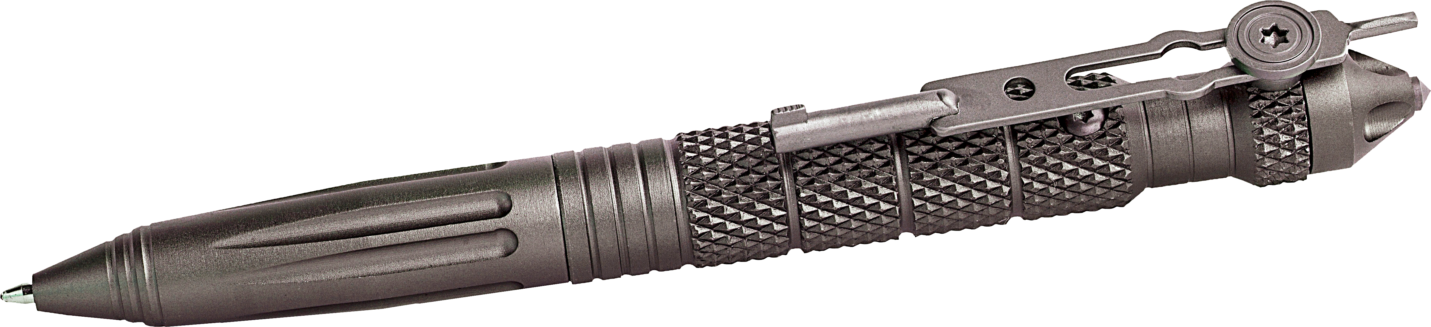 Uzi Tactical Pen With Handcuff Key (4856x1224), Png Download