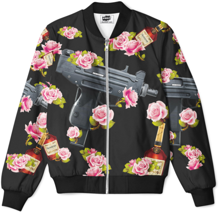 Floral Henny & Uzi Jacket - Cherry Blossom (480x452), Png Download