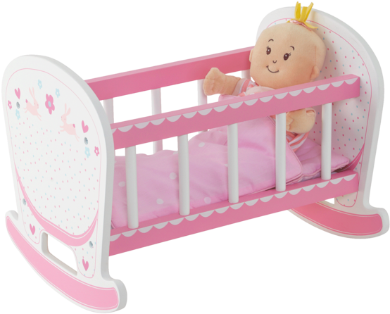 Bunny Doll's Cot - Toy Cot (654x654), Png Download