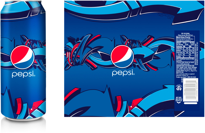 Pepsi 24oz Can (883x577), Png Download