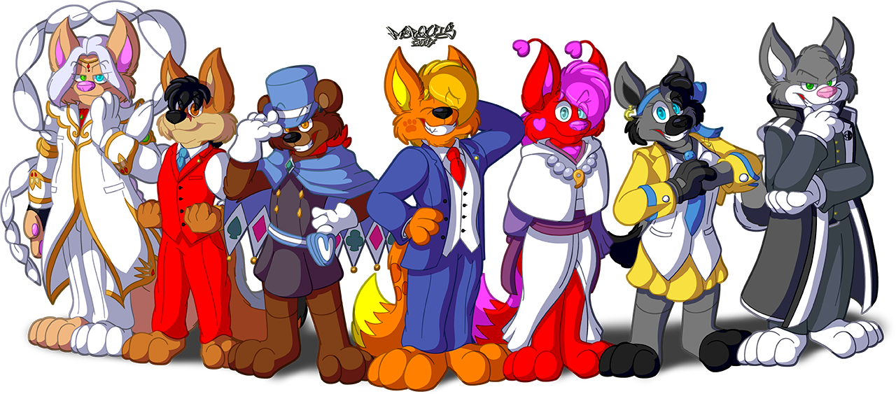 Phoenix Wright Ace Attorney - Ace Attorney Furries (1280x563), Png Download