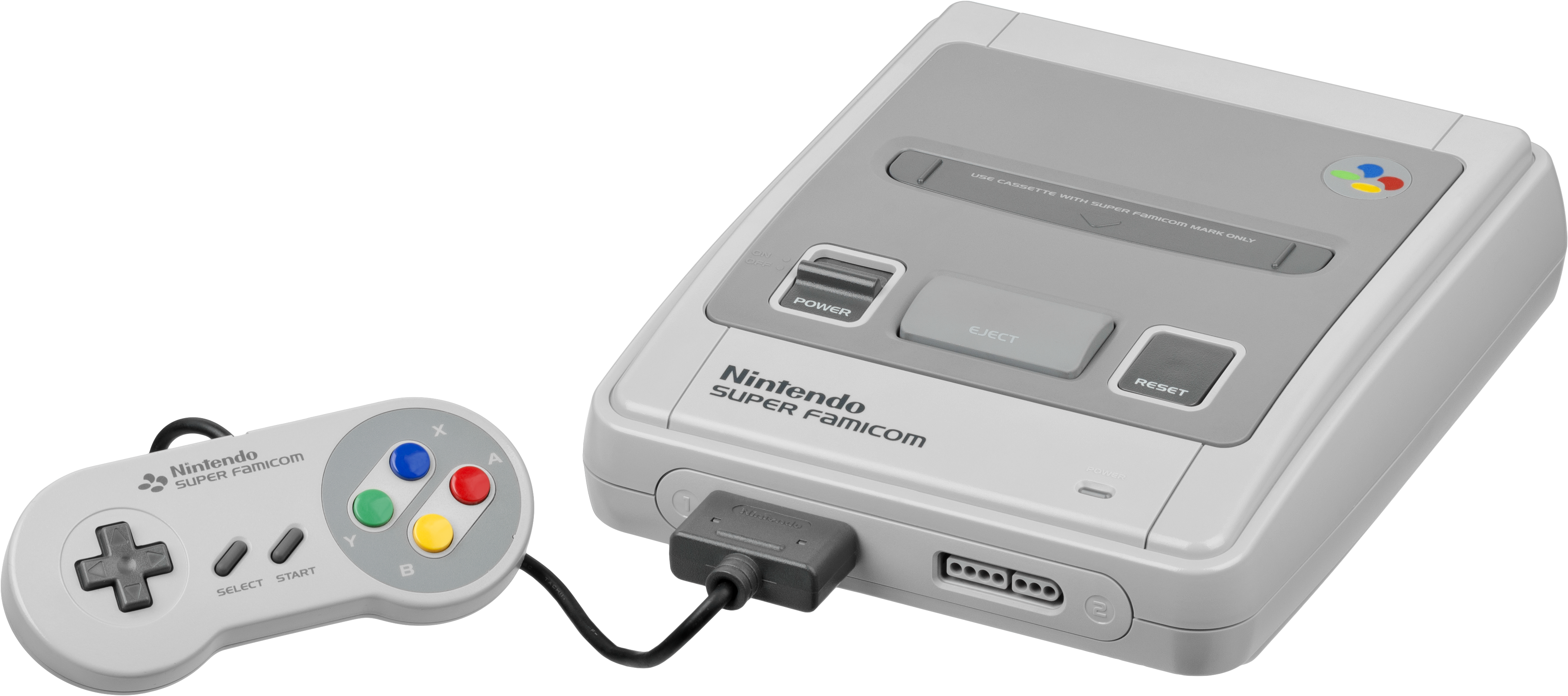 Nintendo Super Famicom Set Fl - Super Nintendo (4560x2370), Png Download