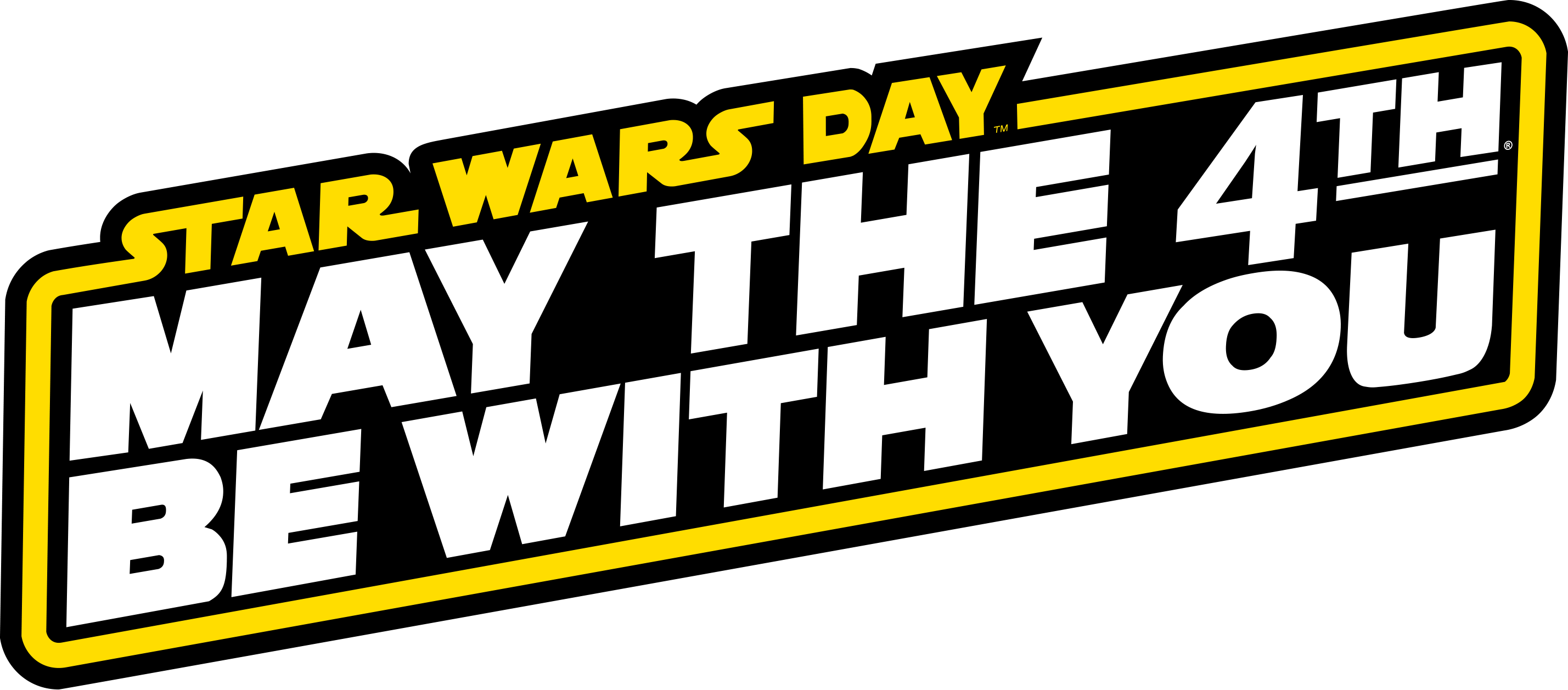 Fun Ways To Celebrate Star Wars Day In - May The 4th Be With You 2017 (2857x1257), Png Download