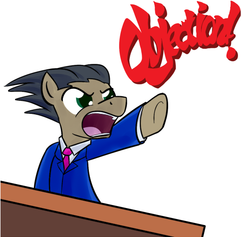 Ace Attorney, Artist - Ace Attorney Reaction (500x500), Png Download