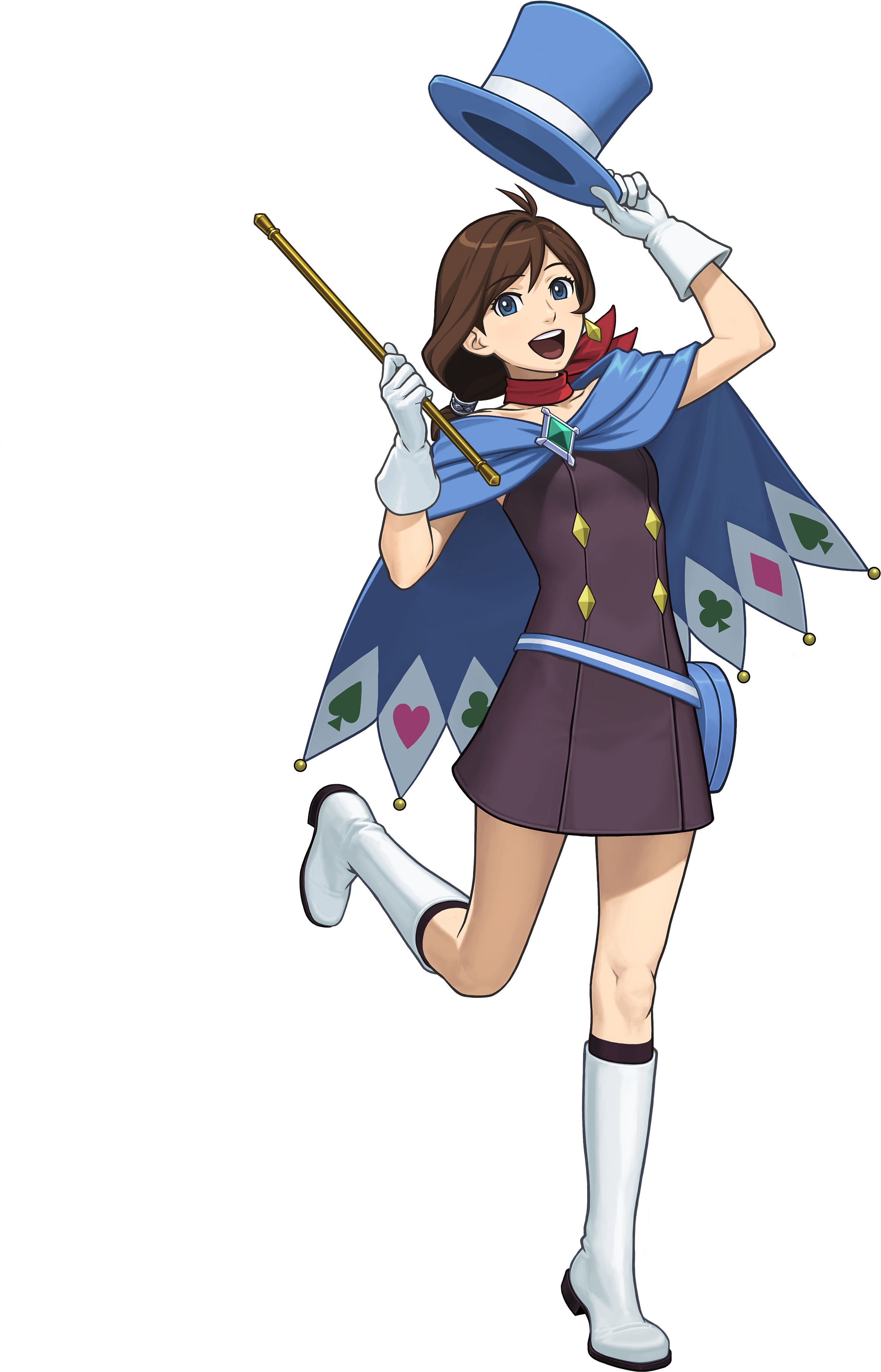 Pwaa Spirit Of Justice Trucy Art - Trucy Wright Ace Attorney 6 (2894x4093), Png Download