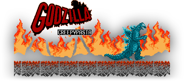 Nes Godzilla Creepypasta - Graphic Design (604x266), Png Download