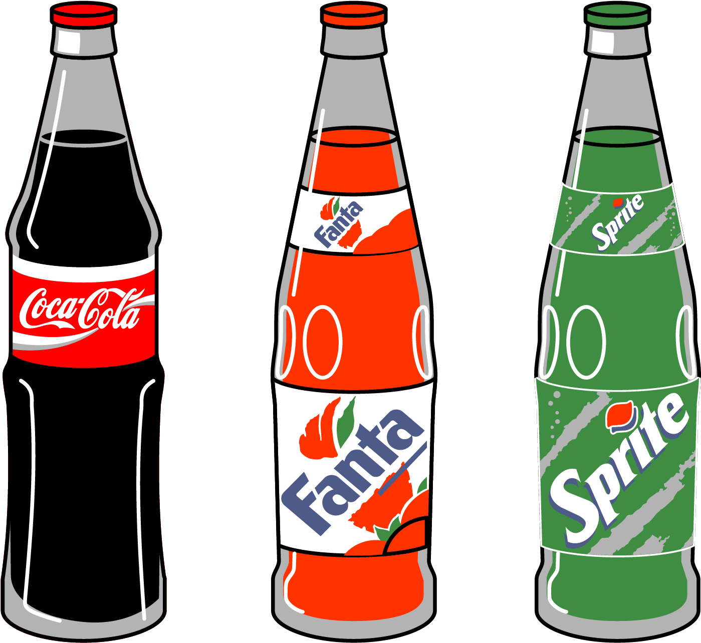 Fizzy Drinks Coca-cola Pepsi One - Clipart Cola (1606x1361), Png Download