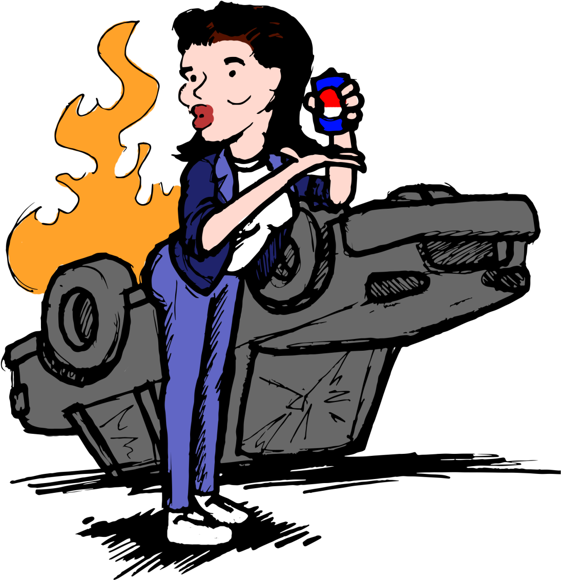 Who Knew All This Country Needed Was A Can Of Pepsi - Cartoon (1252x1653), Png Download