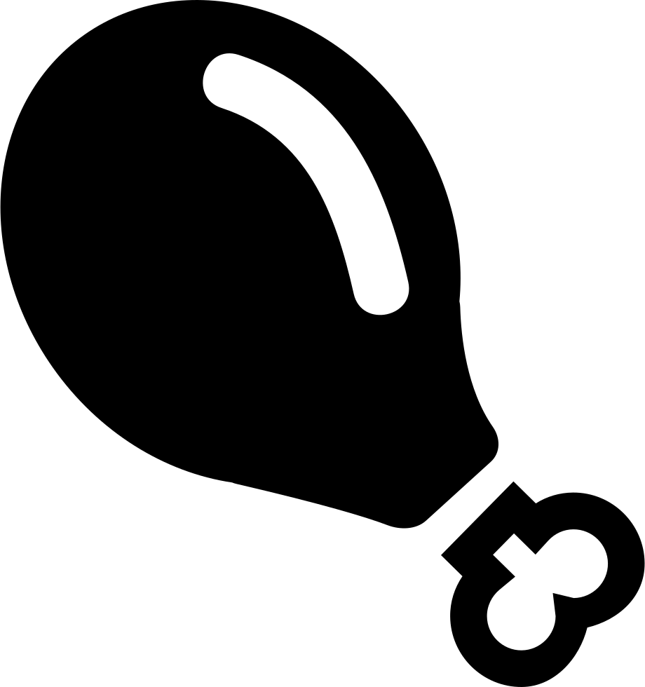 Chicken Leg Comments - Chicken Leg Vector Png (920x980), Png Download