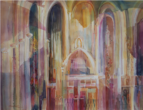 Copyright Waterloo Watercolor - Painting (500x500), Png Download