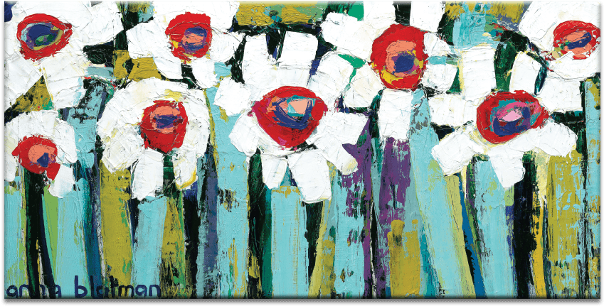 White Blooms - White Blooms Framed Giclee Print Art, Natural Wooden (900x900), Png Download