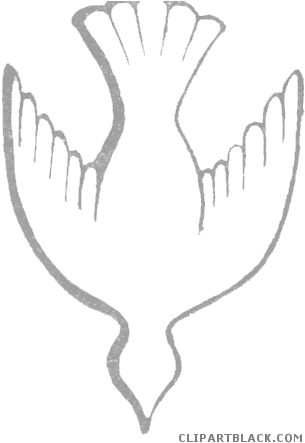 Clipartblack Com Animal Free Black White Images - Holy Trinity Dove Clipart (322x455), Png Download